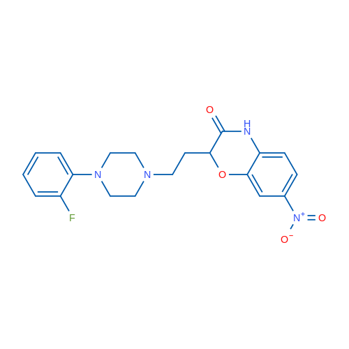 2-{2-[4-(2-fluorophenyl)piperazin-1-yl]ethyl}-7-nitro-3,4-dihydro-2H-1,4-benzoxazin-3-one 1g