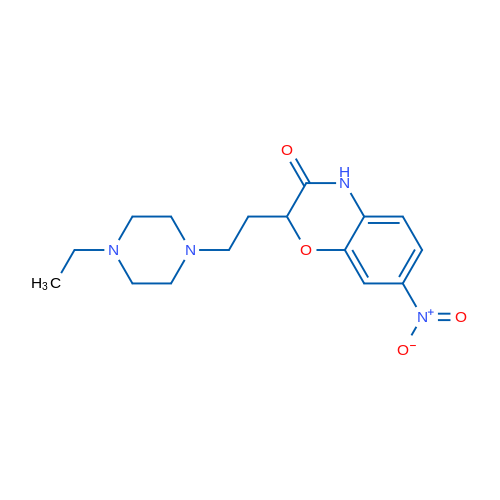 2-[2-(4-Ethylpiperazin-1-yl)ethyl]-7-nitro-3,4-dihydro-2H-1,4-benzoxazin-3-one 1g