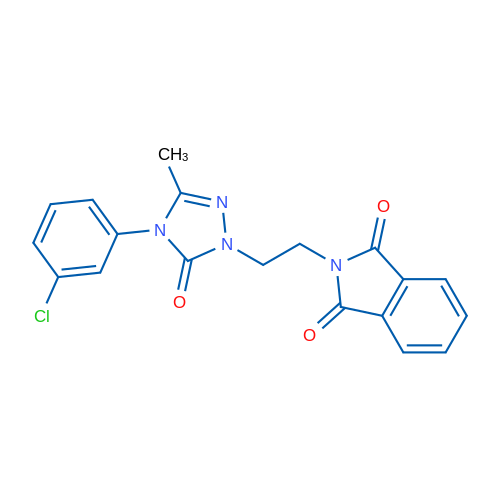2-{2-[4-(3-chlorophenyl)-3-methyl-5-oxo-4,5-dihydro-1H-1,2,4-triazol-1-yl]ethyl}-2,3-dihydro-1H-isoindole-1,3-dione 1g