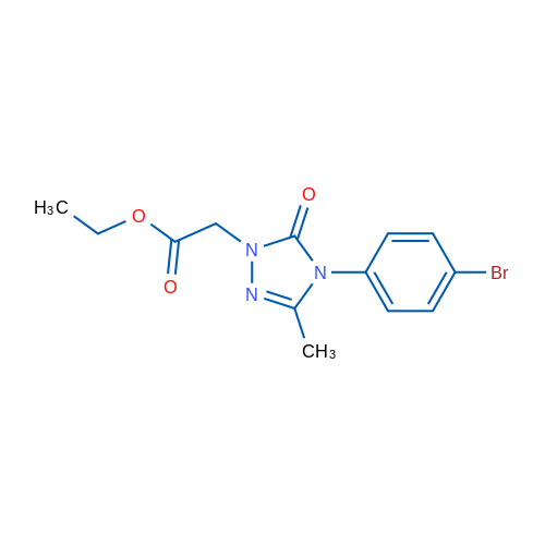 Ethyl 2-[4-(4-bromophenyl)-3-methyl-5-oxo-4,5-dihydro-1H-1,2,4-triazol-1-yl]acetate 1g