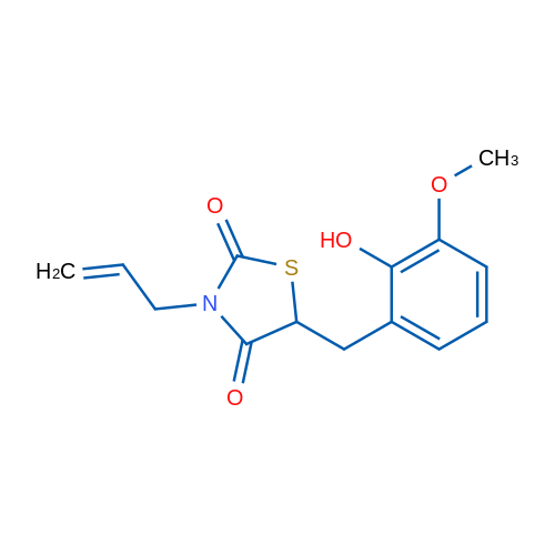 5-[(2-Hydroxy-3-methoxyphenyl)methyl]-3-(prop-2-en-1-yl)-1,3-thiazolidine-2,4-dione 1g