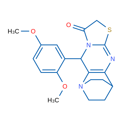 3-(2,5-Dimethoxyphenyl)-7-thia-1,4,9-triazatetracyclo[9.2.2.0^{2,10}.0^{4,8}]pentadeca-2(10),8-dien-5-one 1g