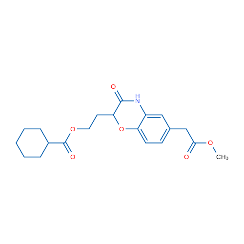 2-[6-(2-Methoxy-2-oxoethyl)-3-oxo-3,4-dihydro-2H-1,4-benzoxazin-2-yl]ethyl cyclohexanecarboxylate 1g