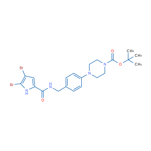 tert-Butyl 4-(4-{[(4,5-dibromo-1H-pyrrol-2-yl)formamido]methyl}phenyl)piperazine-1-carboxylate 1g