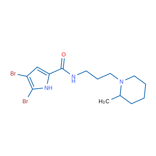 4,5-Dibromo-N-[3-(2-methylpiperidin-1-yl)propyl]-1H-pyrrole-2-carboxamide 1g