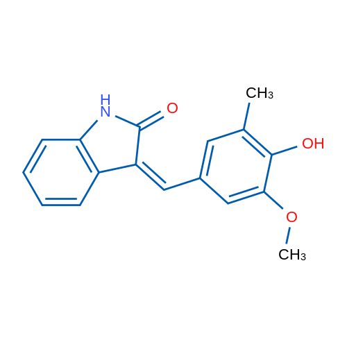 (3Z)-3-[(4-Hydroxy-3-methoxy-5-methylphenyl)methylidene]-2,3-dihydro-1H-indol-2-one 1g