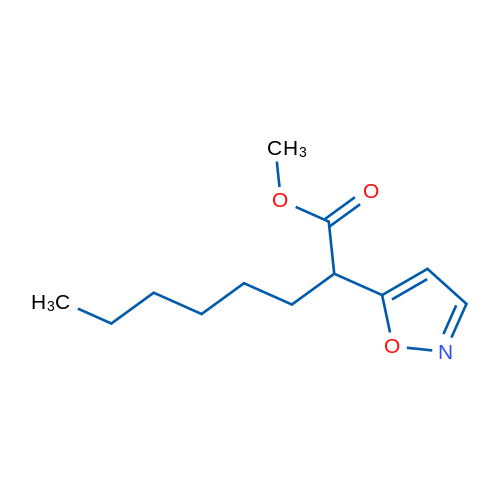 Methyl 2-(1,2-oxazol-5-yl)octanoate 50mg