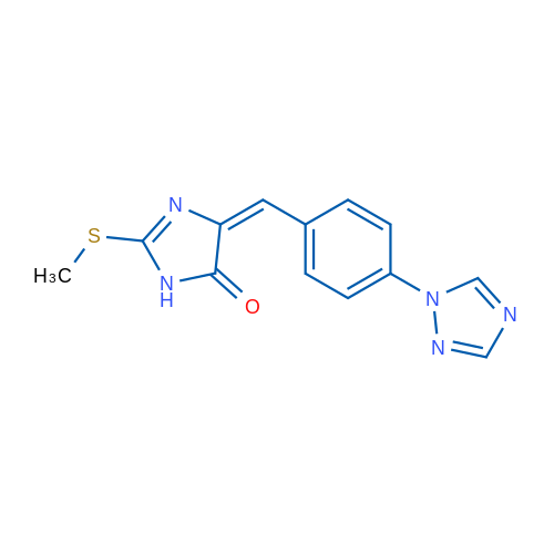 (4E)-2-(Methylsulfanyl)-4-{[4-(1H-1,2,4-triazol-1-yl)phenyl]methylidene}-4,5-dihydro-1H-imidazol-5-one 1g