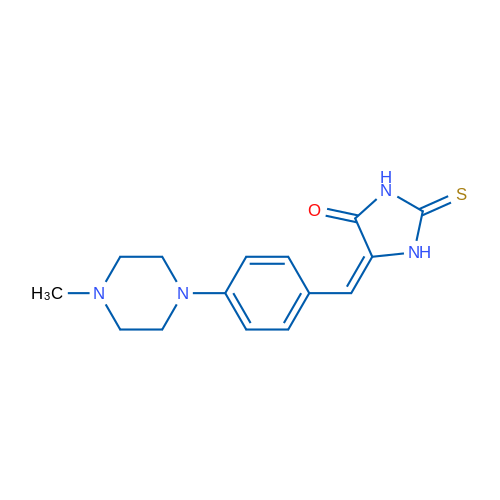 (5E)-5-{[4-(4-methylpiperazin-1-yl)phenyl]methylidene}-2-sulfanylideneimidazolidin-4-one 1g
