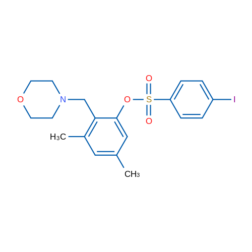 3,5-Dimethyl-2-[(morpholin-4-yl)methyl]phenyl 4-iodobenzene-1-sulfonate 1g