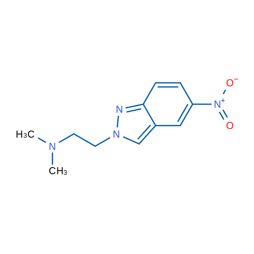 Dimethyl[2-(5-nitro-2H-indazol-2-yl)ethyl]amine 1g
