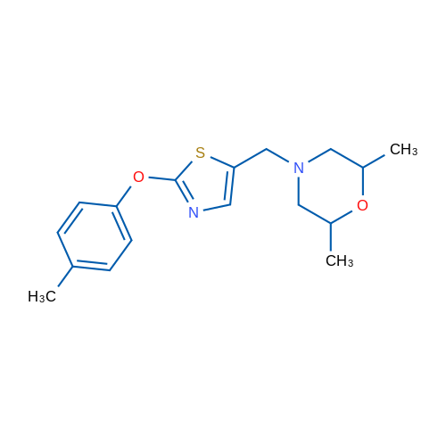 2,6-Dimethyl-4-{[2-(4-methylphenoxy)-1,3-thiazol-5-yl]methyl}morpholine 1g
