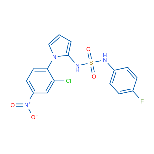 N-(4-Fluorophenyl){[1-(2-chloro-4-nitrophenyl)-1H-pyrrol-2-yl]amino}sulfonamide 1g