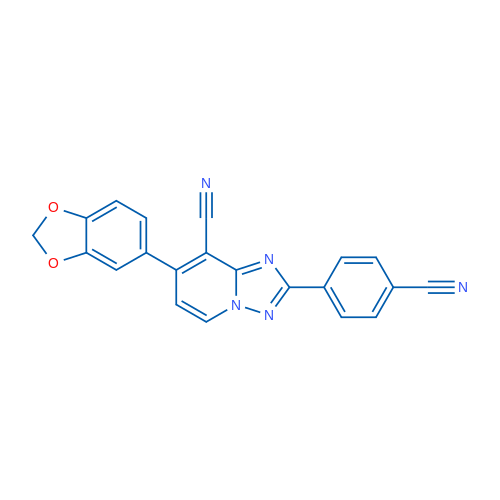 7-(2H-1,3-Benzodioxol-5-yl)-2-(4-cyanophenyl)-[1,2,4]triazolo[1,5-a]pyridine-8-carbonitrile 1g