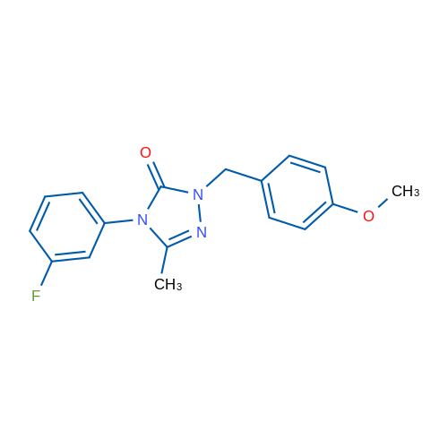 4-(3-Fluorophenyl)-1-[(4-methoxyphenyl)methyl]-3-methyl-4,5-dihydro-1H-1,2,4-triazol-5-one 1g