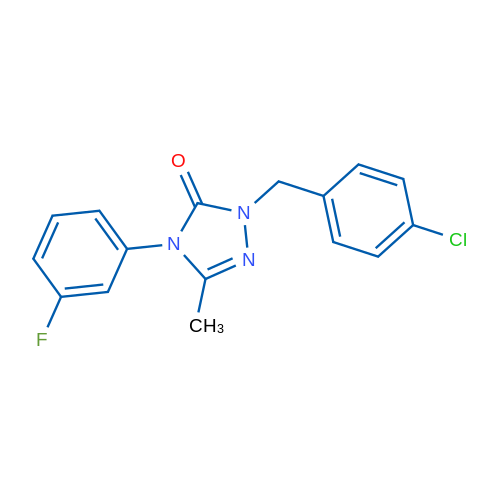 1-[(4-Chlorophenyl)methyl]-4-(3-fluorophenyl)-3-methyl-4,5-dihydro-1H-1,2,4-triazol-5-one 1g