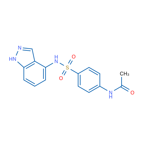 N-{4-[(1H-indazol-4-yl)sulfamoyl]phenyl}acetamide 1g
