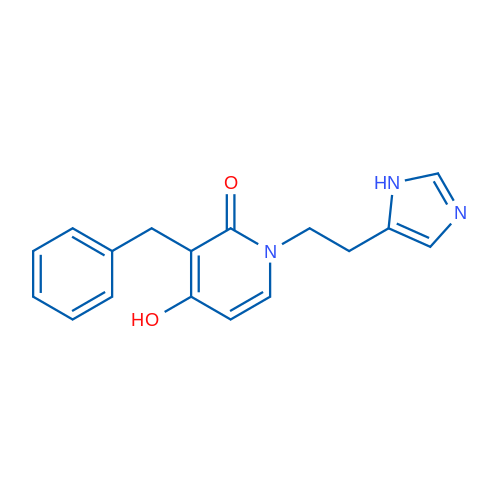 3-Benzyl-4-hydroxy-1-[2-(1H-imidazol-5-yl)ethyl]-1,2-dihydropyridin-2-one 10mg