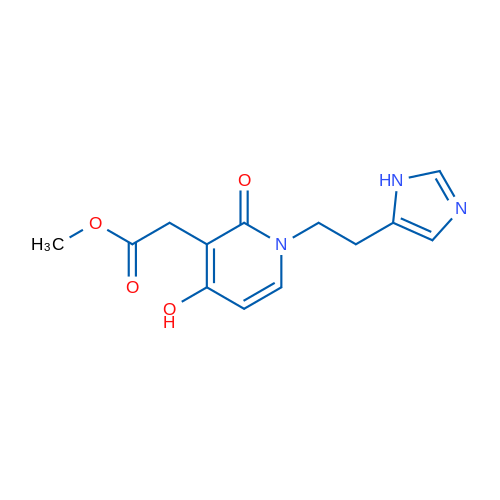 Methyl 2-{4-hydroxy-1-[2-(1H-imidazol-5-yl)ethyl]-2-oxo-1,2-dihydropyridin-3-yl}acetate 1g