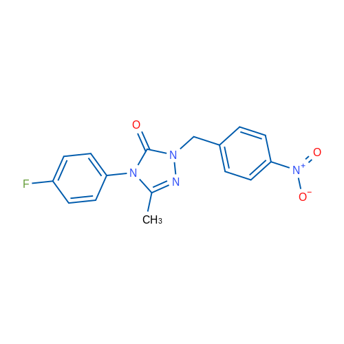 4-(4-Fluorophenyl)-3-methyl-1-[(4-nitrophenyl)methyl]-4,5-dihydro-1H-1,2,4-triazol-5-one 1g