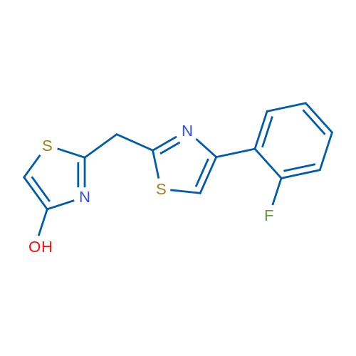 2-{[4-(2-fluorophenyl)-1,3-thiazol-2-yl]methyl}-1,3-thiazol-4-ol 1g