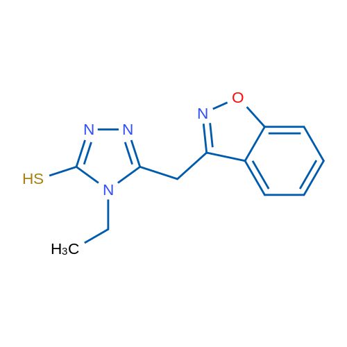 5-[(1,2-Benzoxazol-3-yl)methyl]-4-ethyl-4H-1,2,4-triazole-3-thiol 5mg