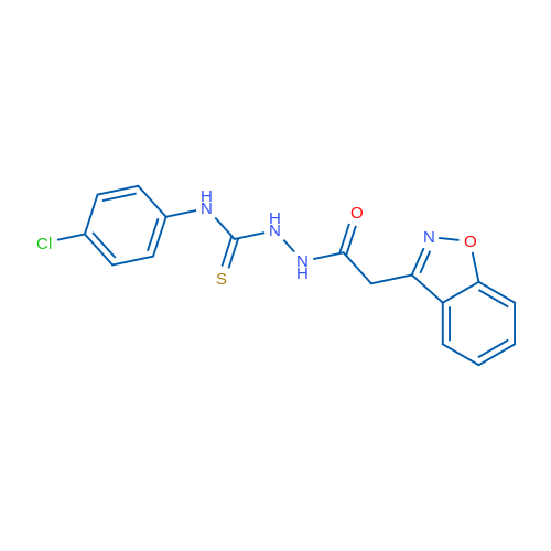 2-(1,2-Benzoxazol-3-yl)-N-{[(4-chlorophenyl)carbamothioyl]amino}acetamide 1g
