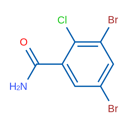 3,5-Dibromo-2-chlorobenzamide 1g