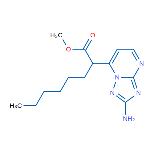 Methyl 2-{2-amino-[1,2,4]triazolo[1,5-a]pyrimidin-7-yl}octanoate 1g