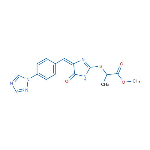 Methyl 2-{[(4E)-5-oxo-4-{[4-(1H-1,2,4-triazol-1-yl)phenyl]methylidene}-4,5-dihydro-1H-imidazol-2-yl]sulfanyl}propanoate 1g