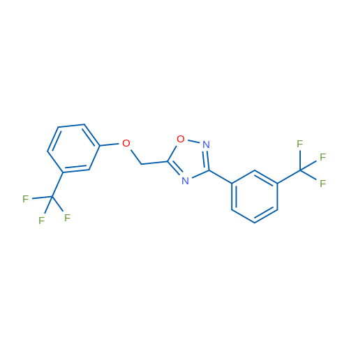 5-{[3-(trifluoromethyl)phenoxy]methyl}-3-[3-(trifluoromethyl)phenyl]-1,2,4-oxadiazole 1g