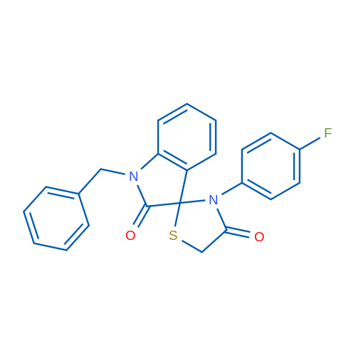 1-Benzyl-3'-(4-fluorophenyl)-1,2-dihydrospiro[indole-3,2'-[1,3]thiazolidine]-2,4'-dione 1g