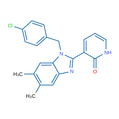 3-{1-[(4-chlorophenyl)methyl]-5,6-dimethyl-1H-1,3-benzodiazol-2-yl}-1,2-dihydropyridin-2-one 1g
