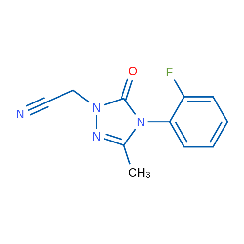 2-[4-(2-Fluorophenyl)-3-methyl-5-oxo-4,5-dihydro-1H-1,2,4-triazol-1-yl]acetonitrile 1g