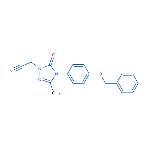 2-{4-[4-(benzyloxy)phenyl]-3-methyl-5-oxo-4,5-dihydro-1H-1,2,4-triazol-1-yl}acetonitrile 1g