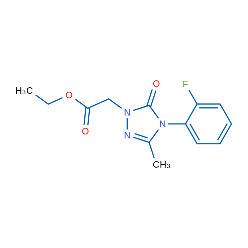Ethyl 2-[4-(2-fluorophenyl)-3-methyl-5-oxo-4,5-dihydro-1H-1,2,4-triazol-1-yl]acetate 1g
