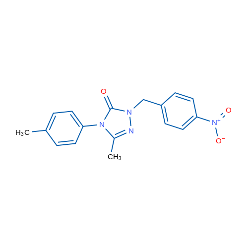 3-Methyl-4-(4-methylphenyl)-1-[(4-nitrophenyl)methyl]-4,5-dihydro-1H-1,2,4-triazol-5-one 1g