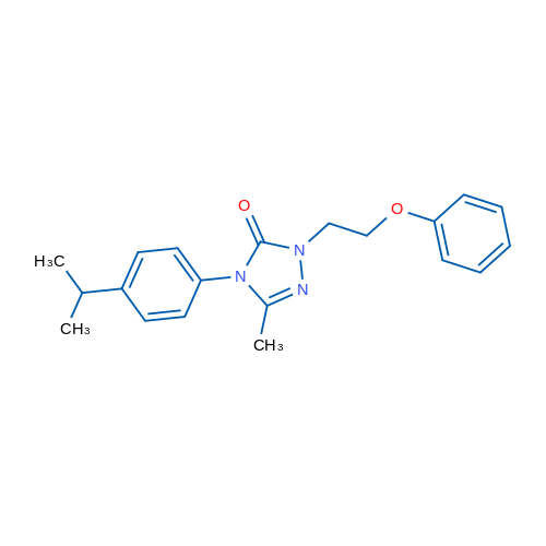 3-Methyl-1-(2-phenoxyethyl)-4-[4-(propan-2-yl)phenyl]-4,5-dihydro-1H-1,2,4-triazol-5-one 1g