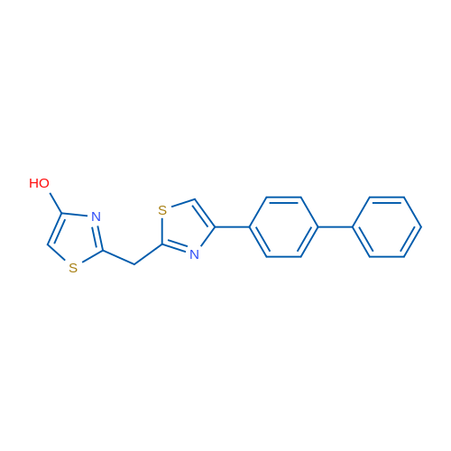 2-[(4-{[1,1'-biphenyl]-4-yl}-1,3-thiazol-2-yl)methyl]-1,3-thiazol-4-ol 1g