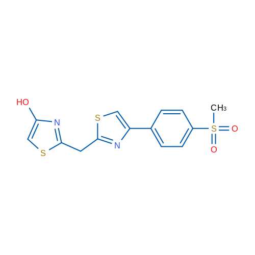 2-{[4-(4-methanesulfonylphenyl)-1,3-thiazol-2-yl]methyl}-1,3-thiazol-4-ol 1g