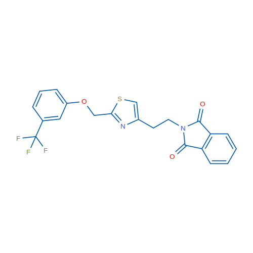 2-[2-(2-{[3-(trifluoromethyl)phenoxy]methyl}-1,3-thiazol-4-yl)ethyl]-2,3-dihydro-1H-isoindole-1,3-dione 1g