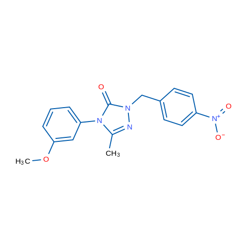 4-(3-Methoxyphenyl)-3-methyl-1-[(4-nitrophenyl)methyl]-4,5-dihydro-1H-1,2,4-triazol-5-one 1g