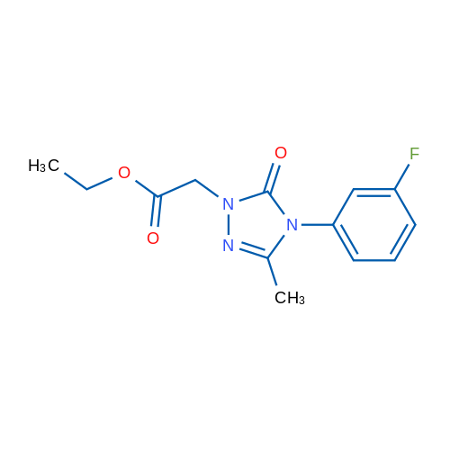 Ethyl 2-[4-(3-fluorophenyl)-3-methyl-5-oxo-4,5-dihydro-1H-1,2,4-triazol-1-yl]acetate 1g