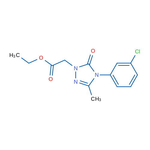 Ethyl 2-[4-(3-chlorophenyl)-3-methyl-5-oxo-4,5-dihydro-1H-1,2,4-triazol-1-yl]acetate 1g