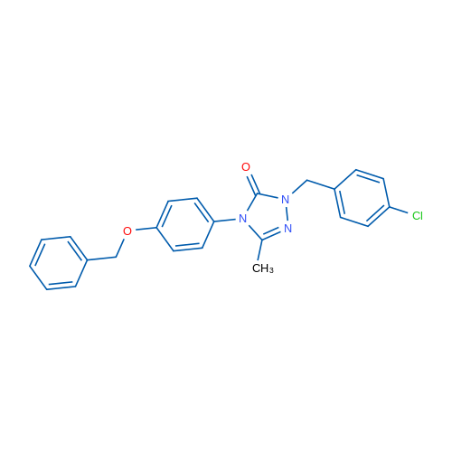 4-[4-(Benzyloxy)phenyl]-1-[(4-chlorophenyl)methyl]-3-methyl-4,5-dihydro-1H-1,2,4-triazol-5-one 1g