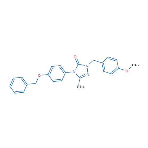 4-[4-(Benzyloxy)phenyl]-1-[(4-methoxyphenyl)methyl]-3-methyl-4,5-dihydro-1H-1,2,4-triazol-5-one 1g