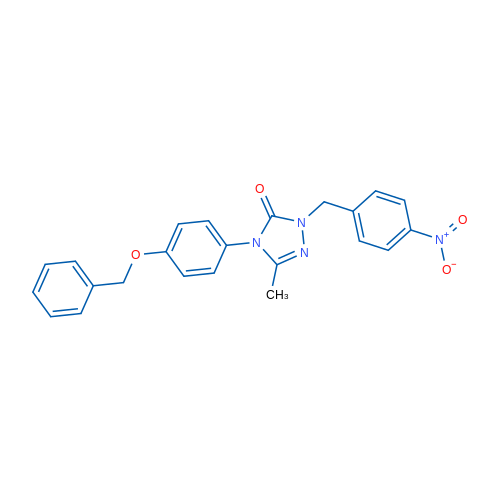 4-[4-(Benzyloxy)phenyl]-3-methyl-1-[(4-nitrophenyl)methyl]-4,5-dihydro-1H-1,2,4-triazol-5-one 1g