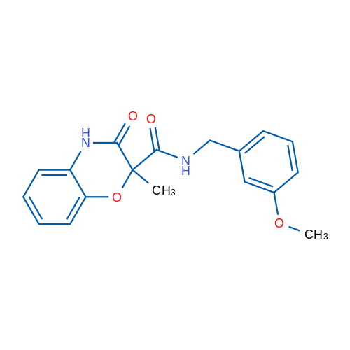 N-[(3-Methoxyphenyl)methyl]-2-methyl-3-oxo-3,4-dihydro-2H-1,4-benzoxazine-2-carboxamide 1g