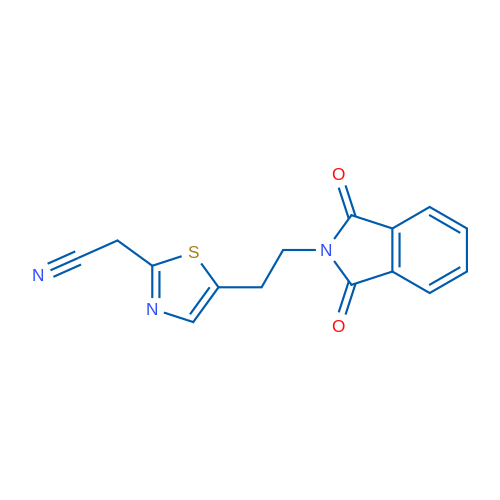 2-{5-[2-(1,3-dioxo-2,3-dihydro-1H-isoindol-2-yl)ethyl]-1,3-thiazol-2-yl}acetonitrile 1g