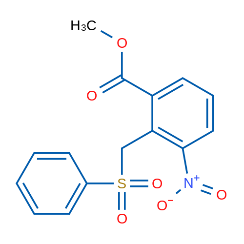 Methyl 2-[(benzenesulfonyl)methyl]-3-nitrobenzoate 1g